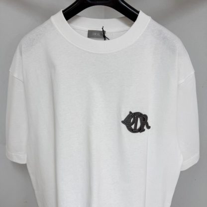  Dior Men's Charm T-Shirt Relaxed Fit White #4071 - Image 3