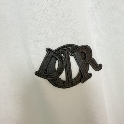  Dior Men's Charm T-Shirt Relaxed Fit White #4071 - Image 2