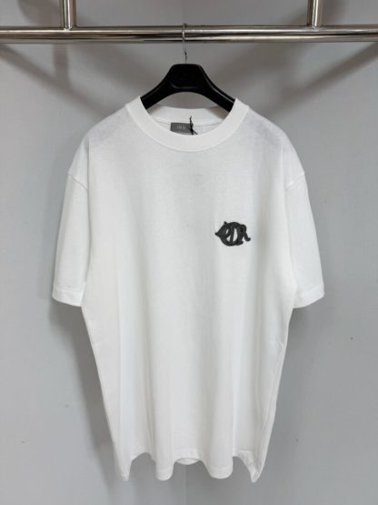 Replica Dior Men's Charm T-Shirt Relaxed Fit White #4071
