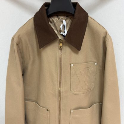  Louis Vuitton Workwear Cotton Canvas Blouson 1AGITA #4063 - Image 2