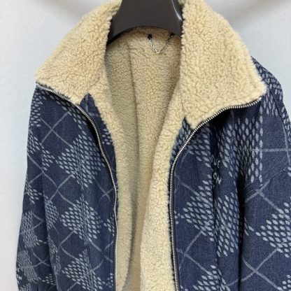  Louis Vuitton Men's Denim Fleece Blouson 1AGINP #4061 - Image 3