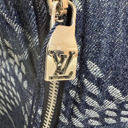  Louis Vuitton Men's Denim Fleece Blouson 1AGINP #4061 - Image 5