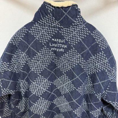  Louis Vuitton Men's Denim Fleece Blouson 1AGINP #4061 - Image 9