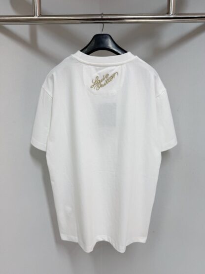  Louis Vuitton Men's Embellished Cotton T-Shirt #4119 - Image 6