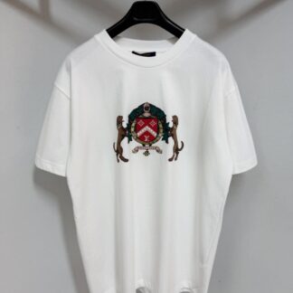 Replica Louis Vuitton Men's Embellished Cotton T-Shirt #4119