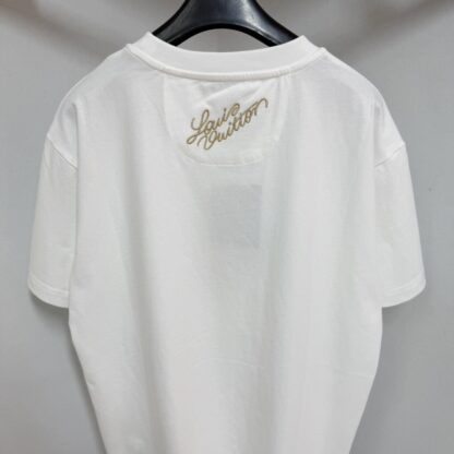  Louis Vuitton Men's Embellished Cotton T-Shirt #4119 - Image 2
