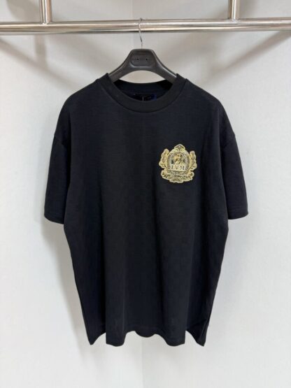 Replica Louis Vuitton Men's Signature Patch Cotton T-Shirt #4120
