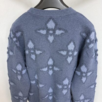  Louis Vuitton Men's Textured Cotton Crewneck Sweatshirt #4127 - Image 2