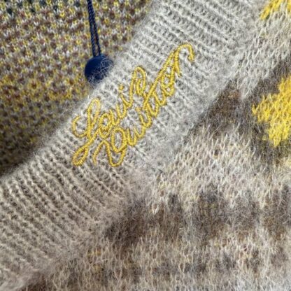  Louis Vuitton Mohair Blend Fair Isle Pullover 1AGJTM #4134 - Image 4
