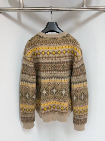  Louis Vuitton Mohair Blend Fair Isle Pullover 1AGJTM #4134 - Image 2