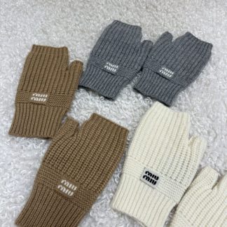 Replica Miu Miu Wool and cashmere gloves 2025 #4088