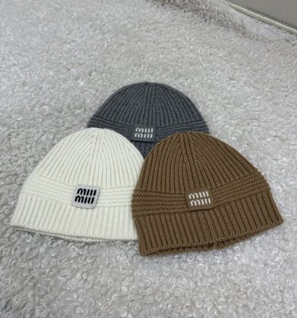  Miu Miu Wool beanie Hat 2025 #4087 - Image 3