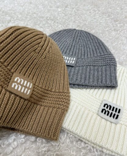  Miu Miu Wool beanie Hat 2025 #4087 - Image 4