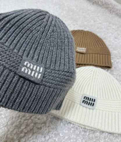  Miu Miu Wool beanie Hat 2025 #4087 - Image 5