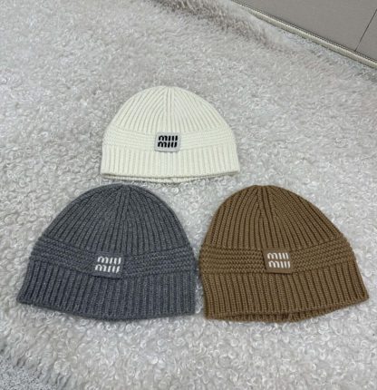  Miu Miu Wool beanie Hat 2025 #4087 - Image 9