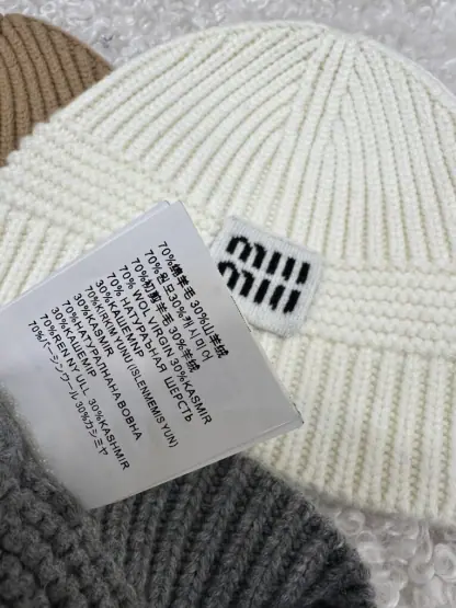  Miu Miu Wool beanie Hat 2025 #4087 - Image 7