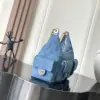 REPLICA CHANEL MAXI HOBO BAG BLUE DENIM 2025 #4046 - Image 3
