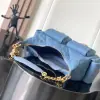 REPLICA CHANEL MAXI HOBO BAG BLUE DENIM 2025 #4046 - Image 7