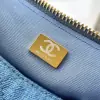 REPLICA CHANEL MAXI HOBO BAG BLUE DENIM 2025 #4046 - Image 9
