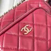 REPLICA CHANEL SMALL CAMERA CASE BURGUNDY #4047 - Image 5