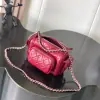 REPLICA CHANEL SMALL CAMERA CASE BURGUNDY #4047 - Image 8