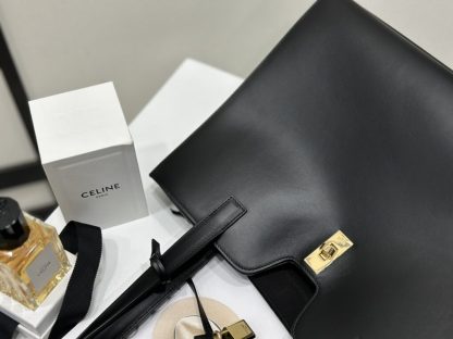 REPLICA CELINE CABAS 16 SOFT IN SMOOTH CALFSKIN BLACK #3943 - Image 11