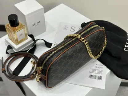 REPLICA CELINE MULTI BAG IN TRIOMPHE CANVAS AND CALFSKIN 114122 #3978 - Image 6
