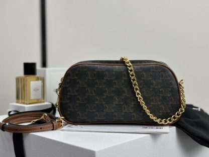 REPLICA CELINE MULTI BAG IN TRIOMPHE CANVAS AND CALFSKIN 114122 #3978