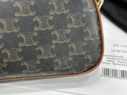 REPLICA CELINE MULTI BAG IN TRIOMPHE CANVAS AND CALFSKIN 114122 #3978 - Image 7