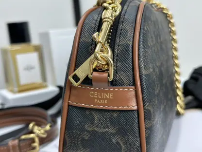REPLICA CELINE MULTI BAG IN TRIOMPHE CANVAS AND CALFSKIN 114122 #3978 - Image 11