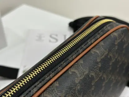 REPLICA CELINE MULTI BAG IN TRIOMPHE CANVAS AND CALFSKIN 114122 #3978 - Image 13