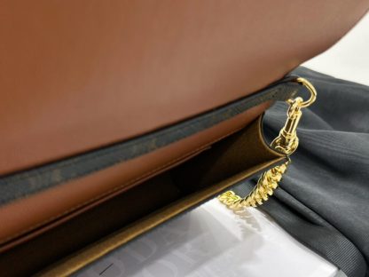 REPLICA CELINE MULTIPOCHETTE IN TRIOMPHE CANVAS AND CALFSKIN TAN 10L972 #3979 - Image 12