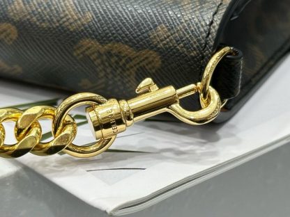 REPLICA CELINE MULTIPOCHETTE IN TRIOMPHE CANVAS AND CALFSKIN TAN 10L972 #3979 - Image 15