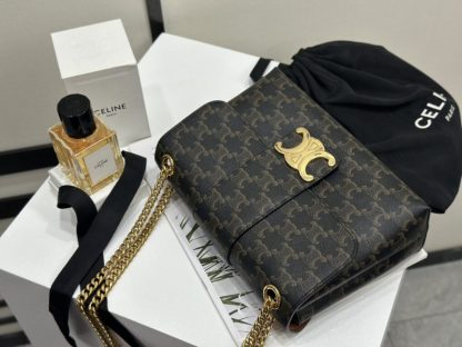 REPLICA CELINE MEDIUM CELINE VICTOIRE BAG IN TRIOMPHE CANVAS 115853 TAN #3961 - Image 10