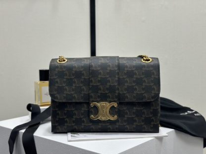 REPLICA CELINE MEDIUM CELINE VICTOIRE BAG IN TRIOMPHE CANVAS 115853 TAN #3961