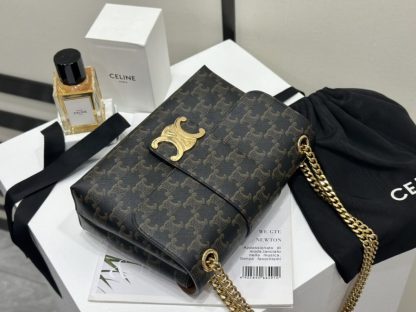 REPLICA CELINE MEDIUM CELINE VICTOIRE BAG IN TRIOMPHE CANVAS 115853 TAN #3961 - Image 8