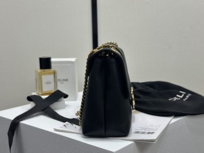 REPLICA CELINE MEDIUM CELINE VICTOIRE BAG IN SUPPLE CALFSKIN 115853 BLACK #3960 - Image 10