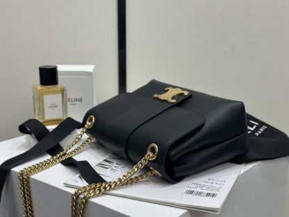 REPLICA CELINE MEDIUM CELINE VICTOIRE BAG IN SUPPLE CALFSKIN 115853 BLACK #3960 - Image 14