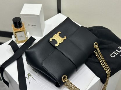 REPLICA CELINE MEDIUM CELINE VICTOIRE BAG IN SUPPLE CALFSKIN 115853 BLACK #3960 - Image 15