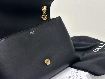 REPLICA CELINE MEDIUM CELINE VICTOIRE BAG IN SUPPLE CALFSKIN 115853 BLACK #3960 - Image 3