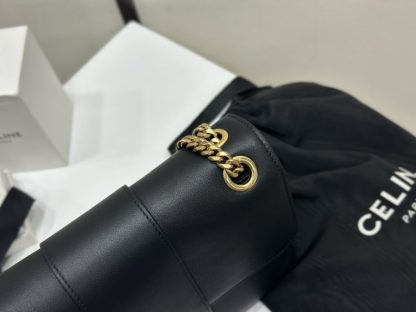 REPLICA CELINE MEDIUM CELINE VICTOIRE BAG IN SUPPLE CALFSKIN 115853 BLACK #3960 - Image 4