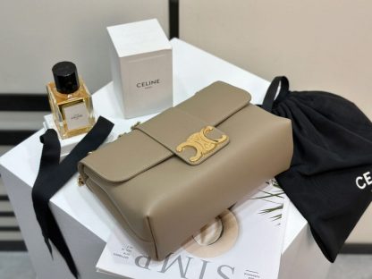 REPLICA CELINE MEDIUM CELINE VICTOIRE BAG IN SUPPLE CALFSKIN 115853 BROWN SEPIA #3959 - Image 13