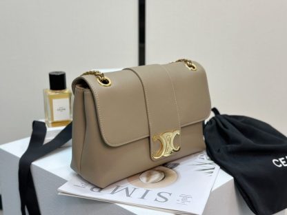 REPLICA CELINE MEDIUM CELINE VICTOIRE BAG IN SUPPLE CALFSKIN 115853 BROWN SEPIA #3959 - Image 16