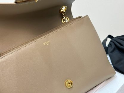 REPLICA CELINE MEDIUM CELINE VICTOIRE BAG IN SUPPLE CALFSKIN 115853 BROWN SEPIA #3959 - Image 4