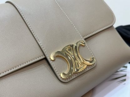 REPLICA CELINE MEDIUM CELINE VICTOIRE BAG IN SUPPLE CALFSKIN 115853 BROWN SEPIA #3959 - Image 8