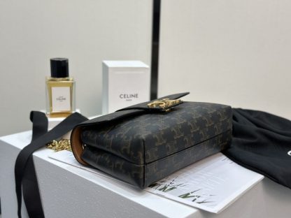REPLICA CELINE TEEN CELINE VICTOIRE BAG IN TRIOMPHE CANVAS 116592 TAN #3958 - Image 10