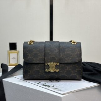 REPLICA CELINE TEEN CELINE VICTOIRE BAG IN TRIOMPHE CANVAS 116592 TAN #3958