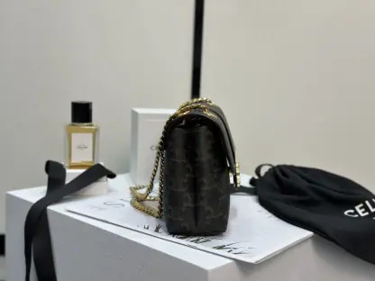 REPLICA CELINE TEEN CELINE VICTOIRE BAG IN TRIOMPHE CANVAS 116592 TAN #3958 - Image 12