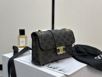 REPLICA CELINE TEEN CELINE VICTOIRE BAG IN TRIOMPHE CANVAS 116592 TAN #3958 - Image 16