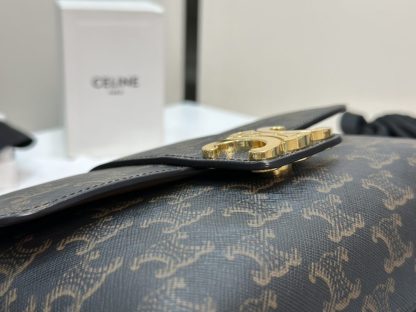 REPLICA CELINE TEEN CELINE VICTOIRE BAG IN TRIOMPHE CANVAS 116592 TAN #3958 - Image 9